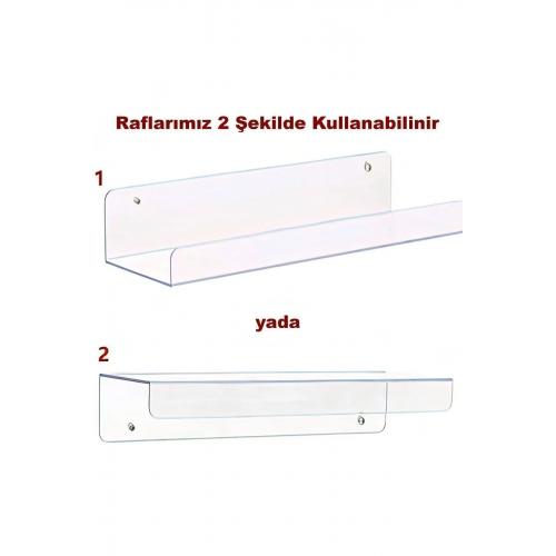 Görünmez Banyo Rafı 2'li Set - 30cm + 20cm