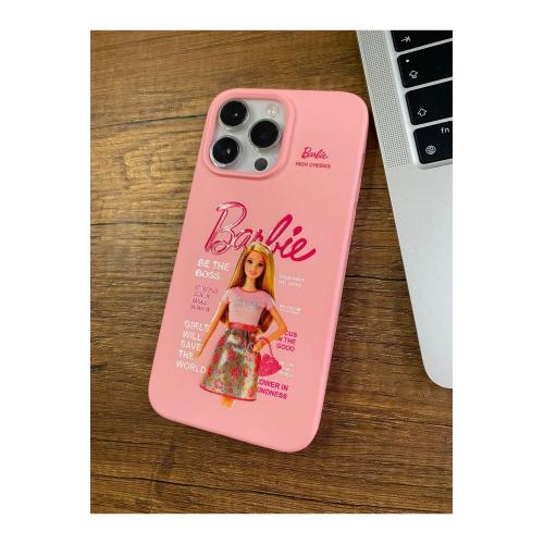 XIAOMI MI A3 Uyumlu Barbie Desenli Pembe Renkli Telefon Kılıfı