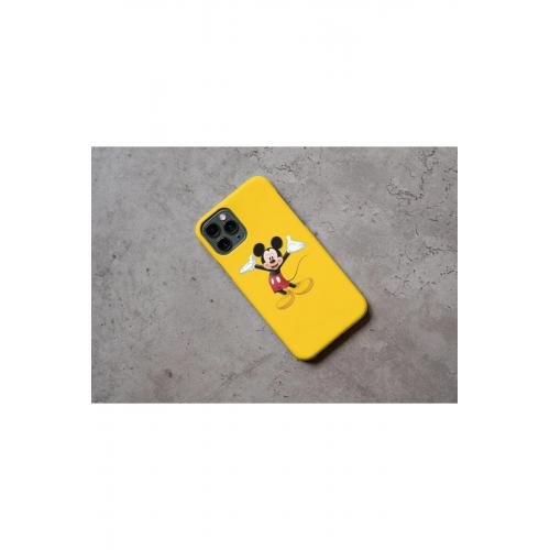 IPHONE 12 PRO MAX Uyumlu Mickey Mouse Desenli Telefon Kılıfı