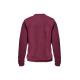 Süvari Bol Kesim O Yaka Kapitone Etnik Desenli Bordo Sweatshirt