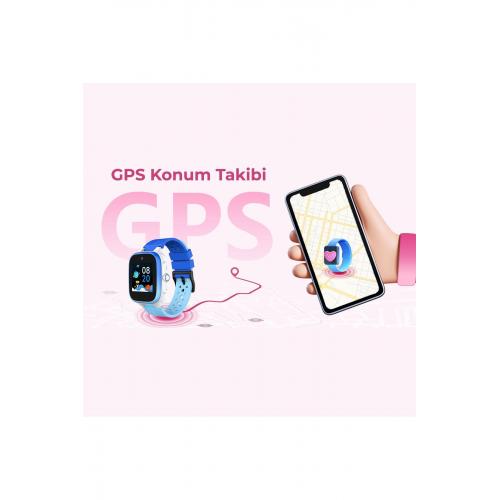 KW12 4G Sim Kartlı Akıllı Çocuk Saati - Görüntülü Görüşme ve Konum Takibi