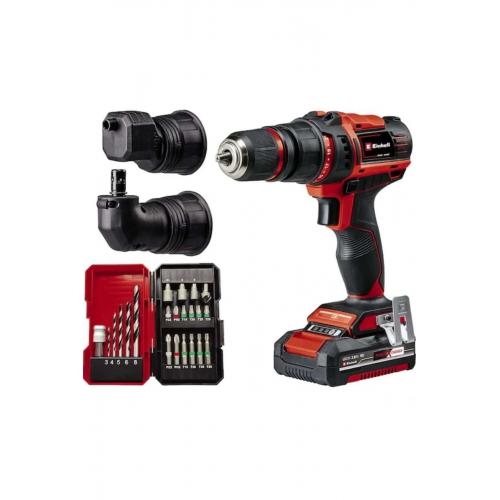 Einhell TE-CD 18/45 3X Lİ-i +22 (1x2,0 Ah) Akülü Vidalama Set