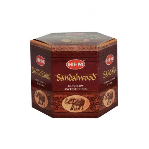 Geri Akış Şelale Sandal Ağacı Kokulu 40 Konik Tütsü - Sandalwood Backflow Incense Cones