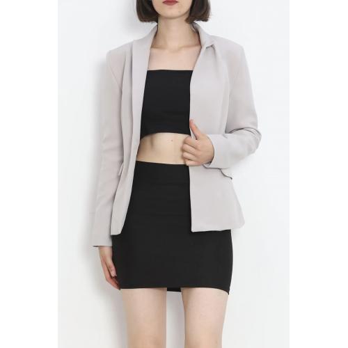 Blazer Ceket Gri