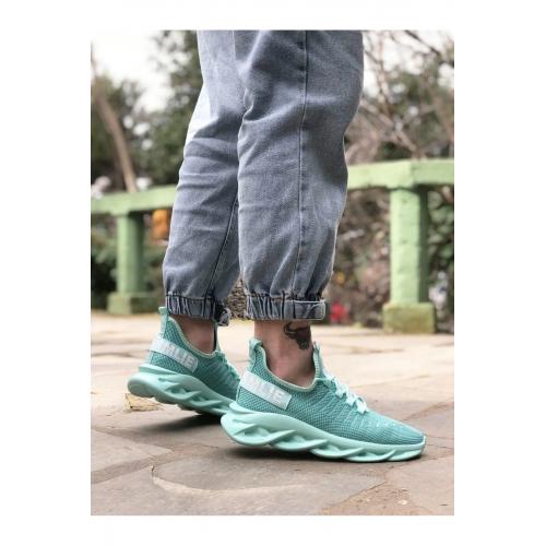 Phantom Yüksek Taban Tarz Sneakers Mint Yeşil Erkek Spor Ayakkabısı