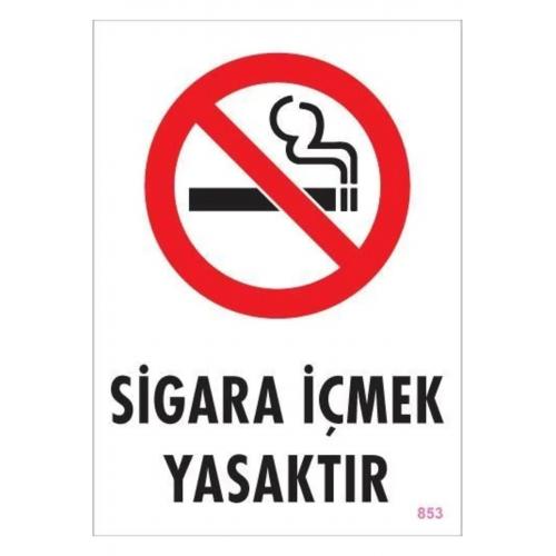 Sigara İçmek Yasaktır Uyarı Levhası 25x35 KOD:853