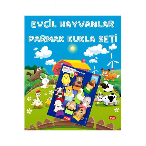 Evcil Hayvanlar 10 Parça Parmak Kukla , Eğitici Oyuncak