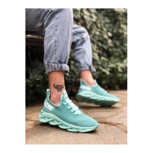 Phantom Yüksek Taban Tarz Sneakers Mint Yeşil Erkek Spor Ayakkabısı