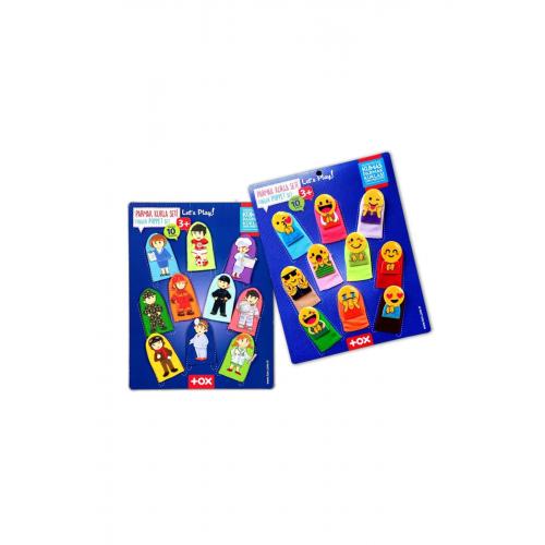 CLZ247 2 Set - 20 Parça  Emojiler ve Meslekler Parmak Kukla