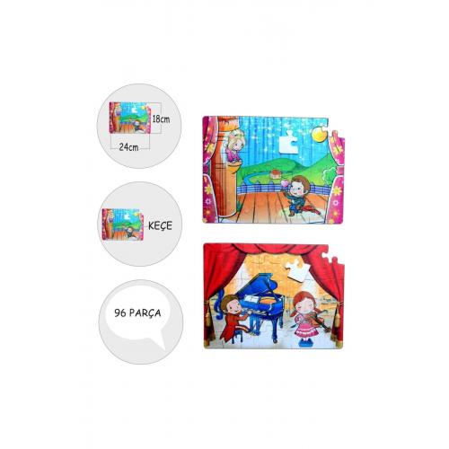 Sahne 5+ Keçe Yapboz - 5 Yaş Puzzle T019