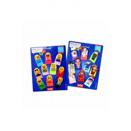 CLZ247 2 Set - 20 Parça Emojiler ve Meslekler Parmak Kukla