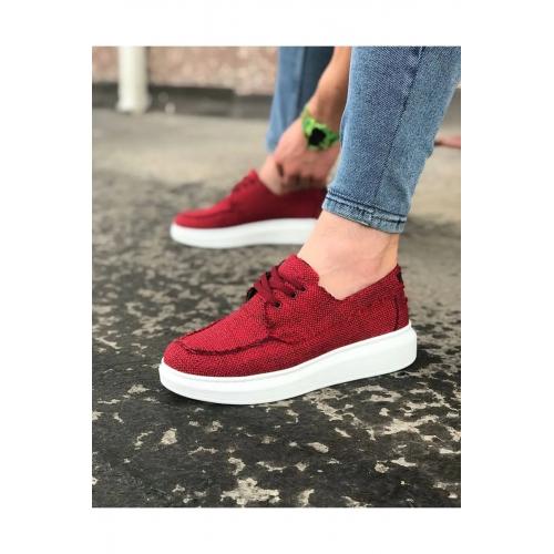 GPSHOES Bordo Erkek Günlük Ayakkabı Bordo