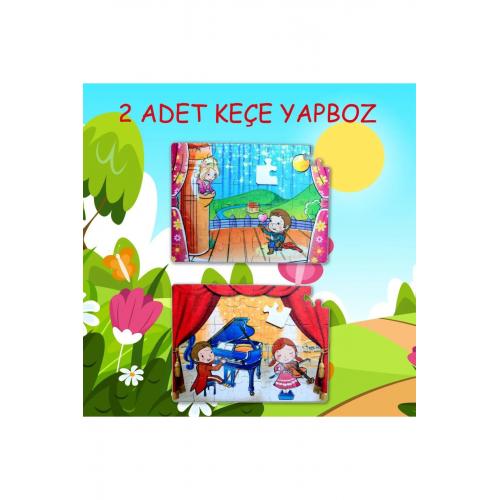 Sahne 5+ Keçe Yapboz - 5 Yaş Puzzle T019