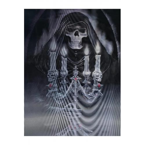 5d Elmas Boyama 3 Farklı Resim Değişenli Halloween Iskelet Tablosu 30x40 Cm (4172)