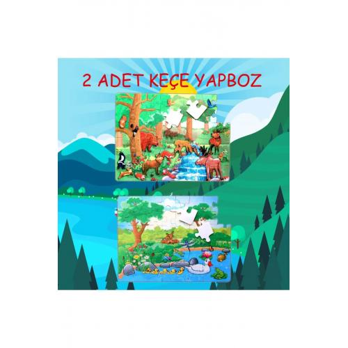 Orman 5 Keçe Yapboz - 5 Yaş Puzzle