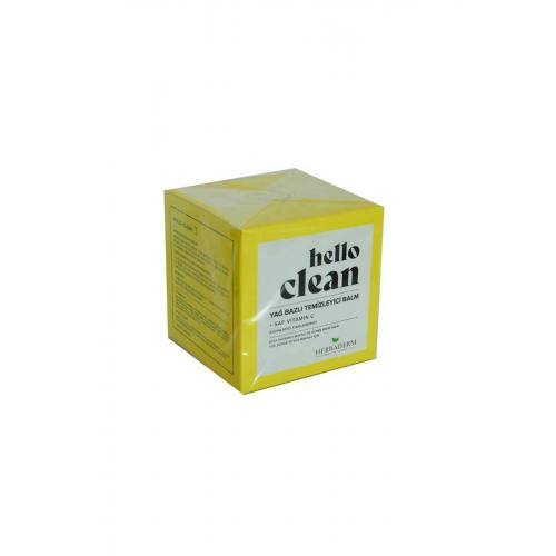 Hello Clean Yüz Dudak ve Göz için Yağ Bazlı Temizleyici Balm Saf C Vitaminli 100 ML