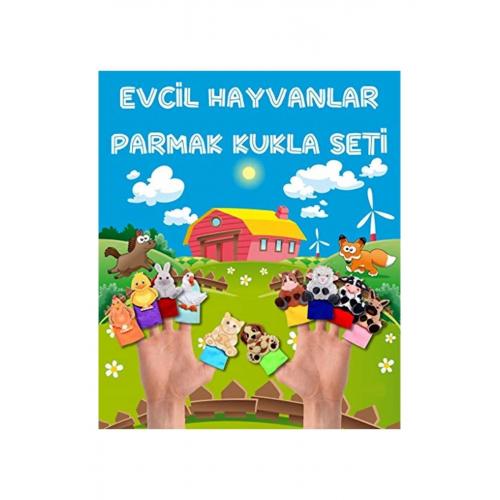 Evcil Hayvanlar 10 Parça Parmak Kukla , Eğitici Oyuncak