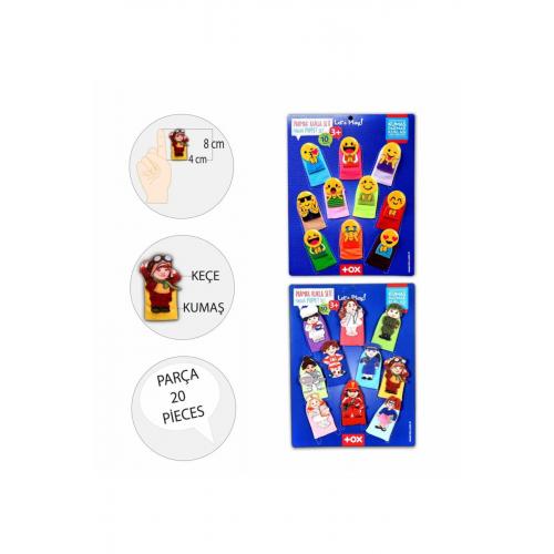 CLZ247 2 Set - 20 Parça Emojiler ve Meslekler Parmak Kukla