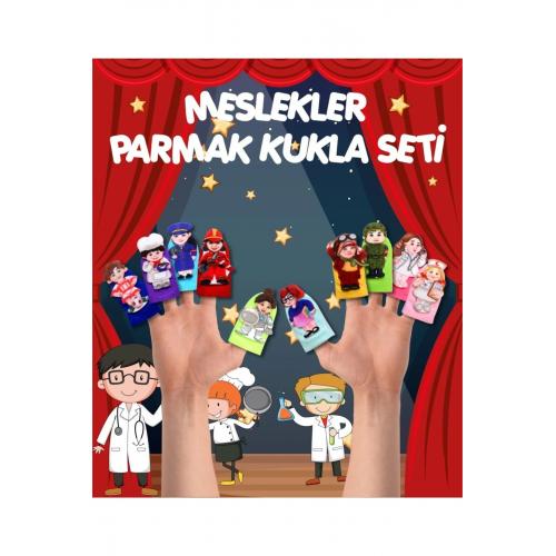 Meslekler 10 Parça Parmak Kukla , Eğitici Oyuncak