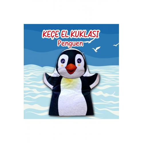 Penguen Vahşi Hayvanlar Keçe El Kukla