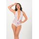 CLZ946 Beyaz Dantel Bodysuit