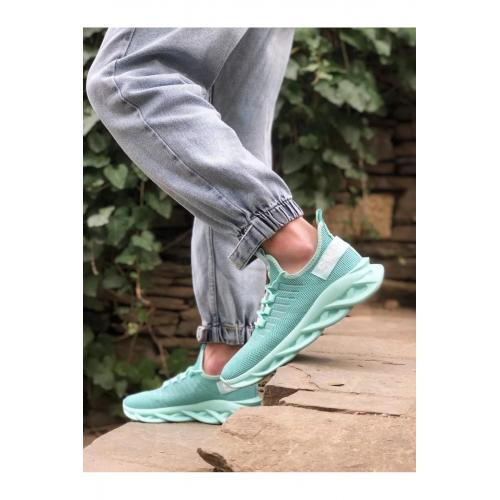 Phantom Yüksek Taban Tarz Sneakers Mint Yeşil Erkek Spor Ayakkabısı