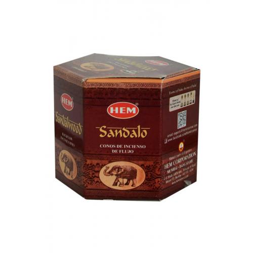 Geri Akış Şelale Sandal Ağacı Kokulu 40 Konik Tütsü - Sandalwood Backflow Incense Cones