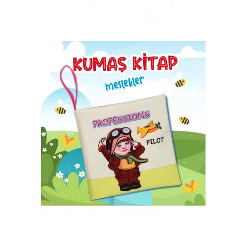 İngilizce Meslekler Sessiz Kumaş Kitap