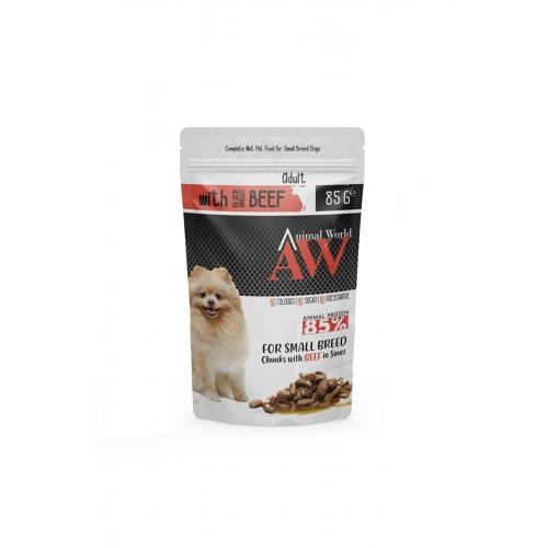 Biftekli Küçük Irk Köpek Pouch Mama 85 Gr