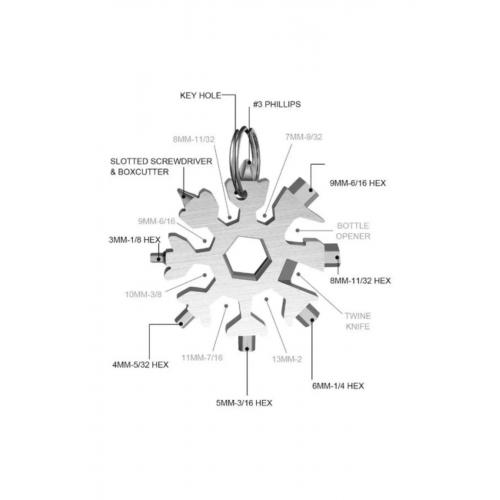 Çok Amaçlı Kar Tanesi Tornavida Seti 18 in 1