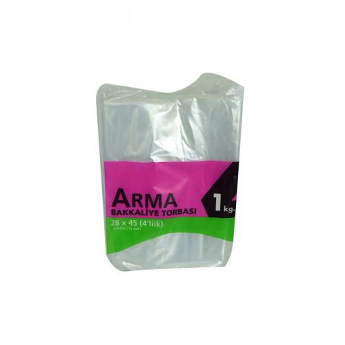 CLZ214 Naylon Torba Arma Şeffaf Bakkaliye Kuruyemiş Şeker Torbası 28x45 (4 lük ) Takribi 115 A