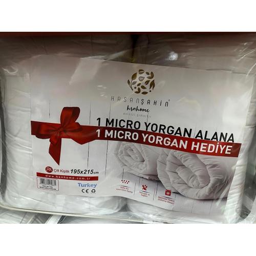 Hsn Home Hsn Micro Yorgan Çift Kişilik Yorgan 1 Alana 1 Bedava Beyaz