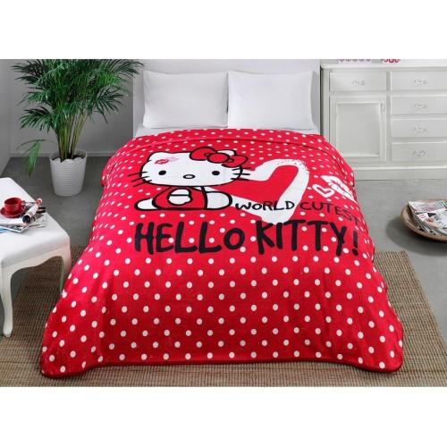 Hello Kitty Lisanslı Battaniye-Çok Renkli