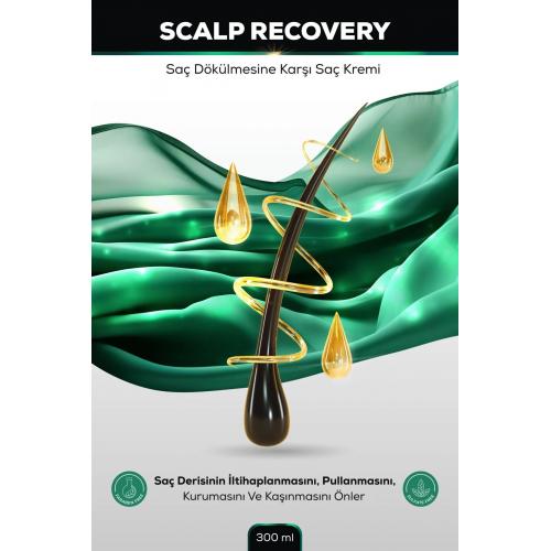 Scalp Recovery Saç Dökülmesine Karşı Saç Kremi, Argan Ve Çay Ağacı Yağ, Sülfatsız Parabensiz, 300ml