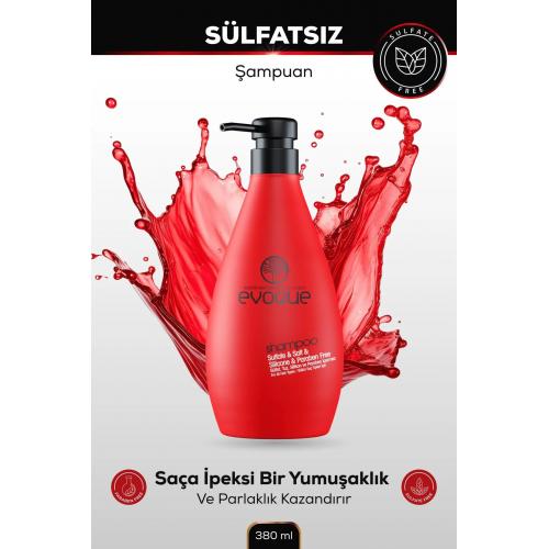 Sülfatsız Şampuan, Keratin Içeren Besleyici & Onarıcı Etki, Sülfat Tuz Silikon Paraben Içermez,380ml