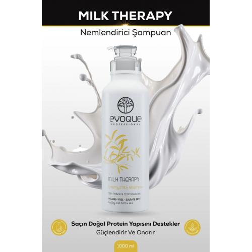 Milk Therapy Nemlendirici Şampuan, Amino Asit ve E Vitamini Takviyesi, 1000ml