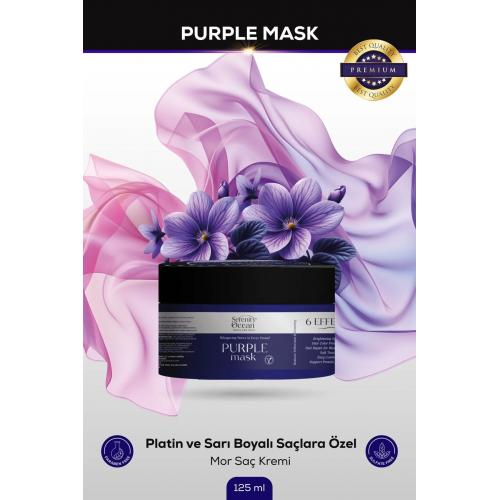 Sarı, Gümüş ve Platin Saçlar için Mor Maske 125ml Vegan, Renk Koruyucu, Turunculaştırma Karşıtı