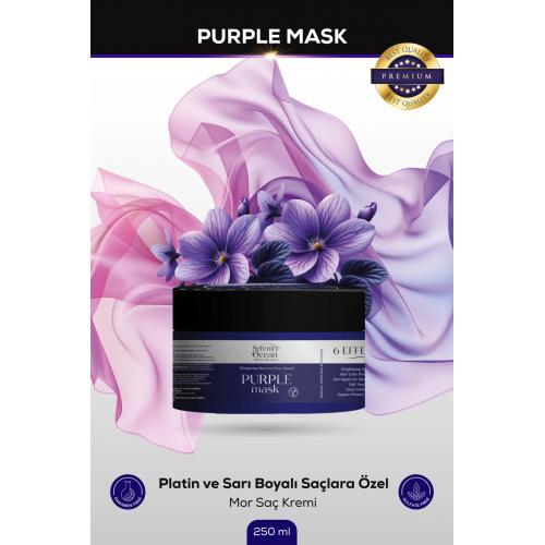 Sarı, Gümüş ve Platin Saçlar için Mor Maske 250ml  Vegan, Renk Koruyucu, Turunculaştırma Karşıtı