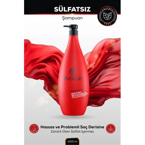 Sülfatsız Şampuan, Keratin Içeren Besleyici &onarıcı Etki, Sülfat Tuz Silikon Paraben Içermez,1000ml