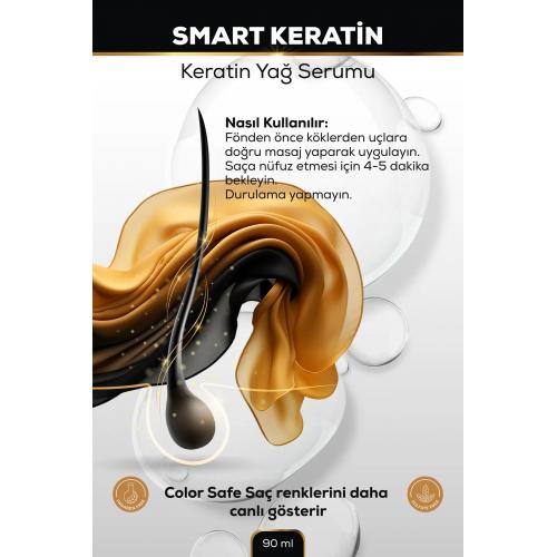 SMART KERATIN HAIR SERUM 90 ML.