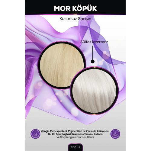 Sarı, Gümüş Ve Platin Saçlar Için Mor Köpük (FOAM), Gazsız, 200ml