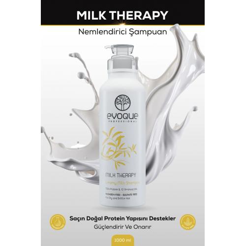 Milk Therapy Nemlendirici Şampuan, Amino Asit ve E Vitamini Takviyesi, 1000ML