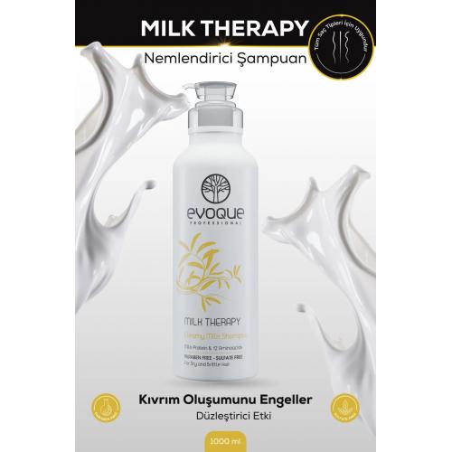 Milk Therapy Nemlendirici Şampuan, Amino Asit ve E Vitamini Takviyesi, 1000ML