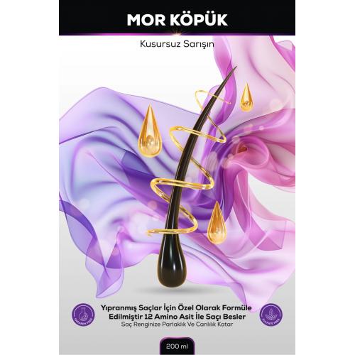 Sarı, Gümüş Ve Platin Saçlar Için Mor Köpük (MOUSSE), Gazlı, 200ml