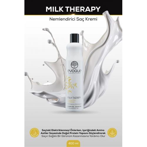 Milk Therapy Nemlendirici Saç Kremi, Onarıcı Etki, Aminoasit ve E Vitamini Takviyeli, 400ml