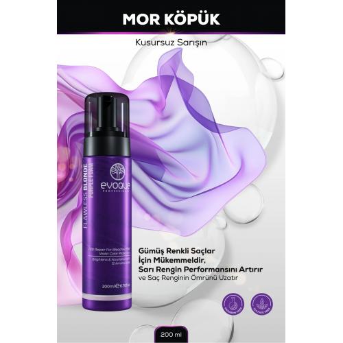 Sarı, Gümüş Ve Platin Saçlar Için Mor Köpük (FOAM), Gazsız, 200ml