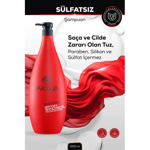 Sülfatsız Şampuan, Keratin Içeren Besleyici &onarıcı Etki, Sülfat Tuz Silikon Paraben Içermez,1000ml