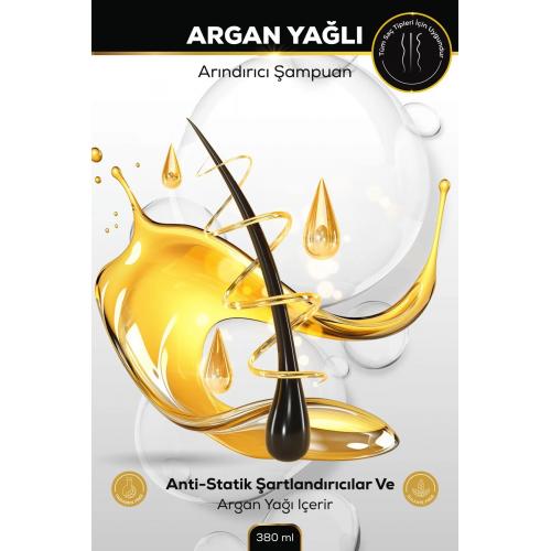 Saç Rengi Koruyucu Arındırıcı Şampuan, Argan Yağı Ve Zeytin Yağı Içerir, Parabensiz-sülfatsız,380 ml