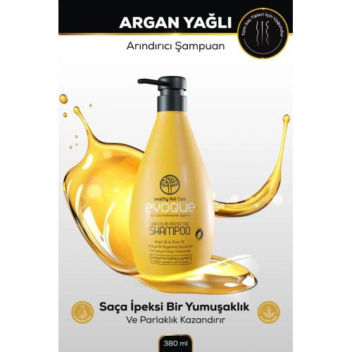 Saç Rengi Koruyucu Arındırıcı Şampuan, Argan Yağı Ve Zeytin Yağı Içerir, Parabensiz-sülfatsız,380 ml