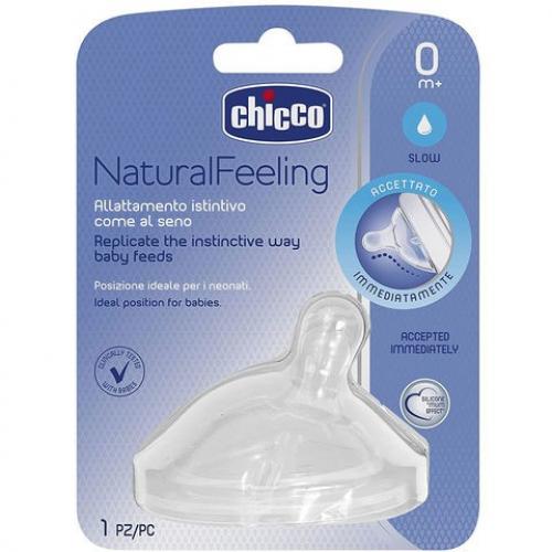 Chicco Naturalfeeling Biberon Emziği 0 ay+ Normal Akış Tekli